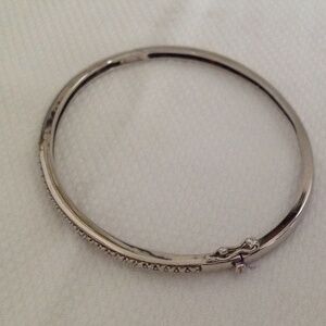 Silver bracelet, R925 China with crystals